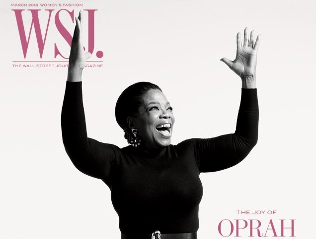 WSJ March 2018 : Oprah Winfrey by Mario Sorrenti