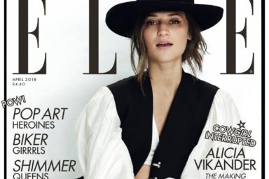 UK Elle April 2018 : Alicia Vikander by Norman Jean Roy