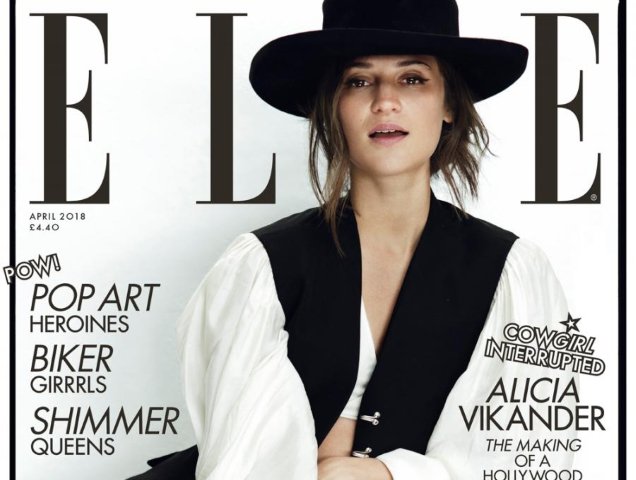 UK Elle April 2018 : Alicia Vikander by Norman Jean Roy