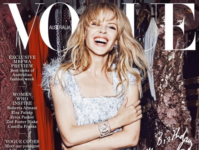 Vogue Australia May 2018 : Kylie Minogue by Nicole Bentley