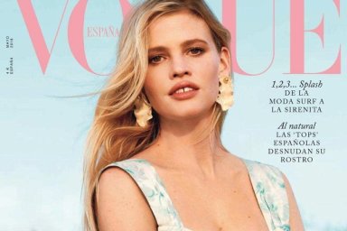 Vogue España May 2018 : Lara Stone by Bjorn Iooss