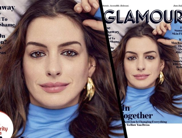 US Glamour June/July 2018 : Anne Hathaway by Billy Kidd