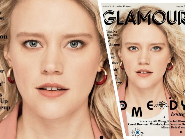 US Glamour August 2018 : Kate McKinnon by Miguel Reveriego