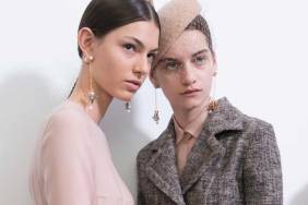 earrings at Christian Dior Fall 2018 Haute Couture