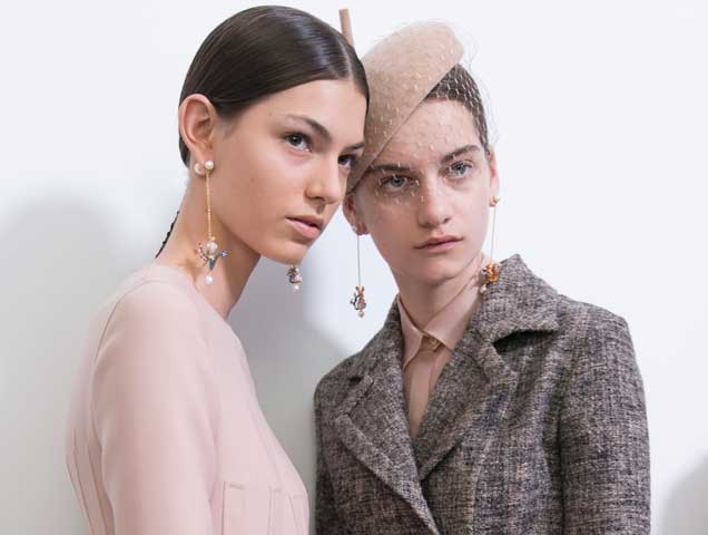 earrings at Christian Dior Fall 2018 Haute Couture