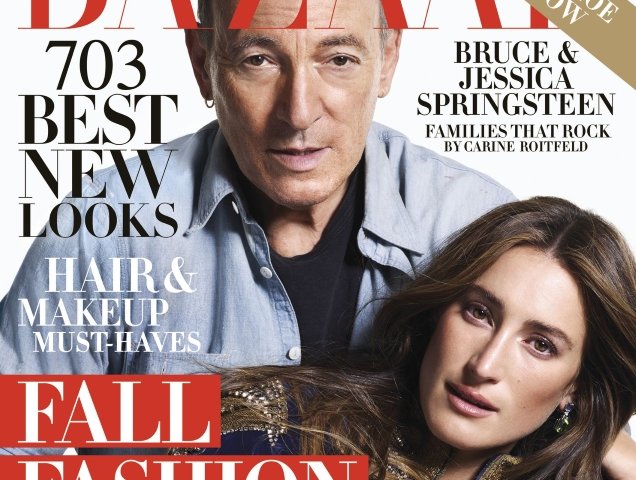 US Harper’s Bazaar September 2018 : Bruce & Jessica Springsteen by Mario Sorrenti