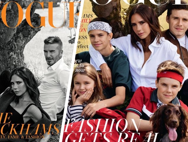 UK Vogue October 2018 : The Beckhams by Mikael Jansson