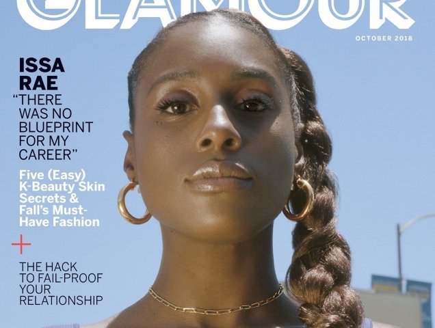 US Glamour October 2018 : Issa Rae by Petra Collins
