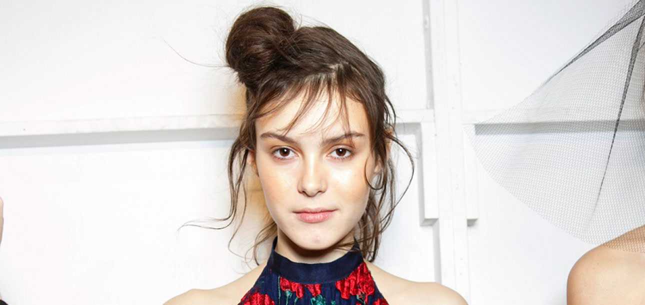 Chanel models wore messy buns on the runway