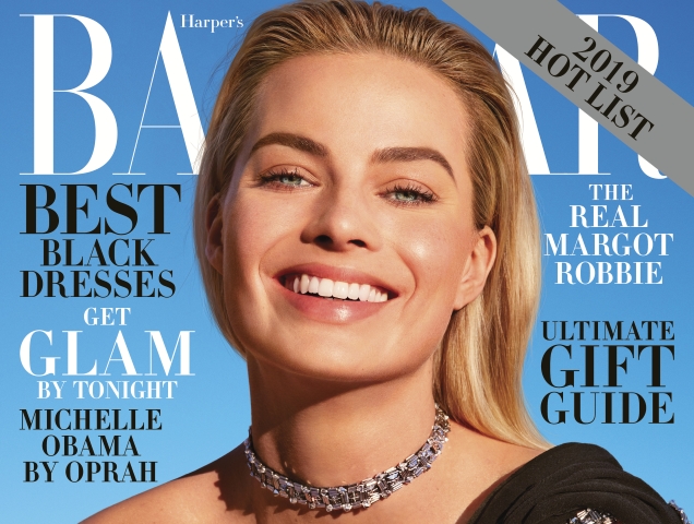 US Bazaar December 2018/January 2019 : Margot Robbie by Camilla Akrans