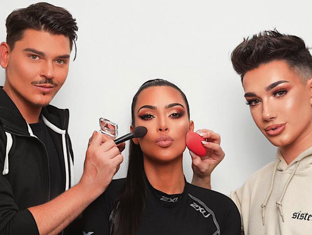 Watch: James Charles and Makeup by Mario Do Kim Kardashian's Makeup