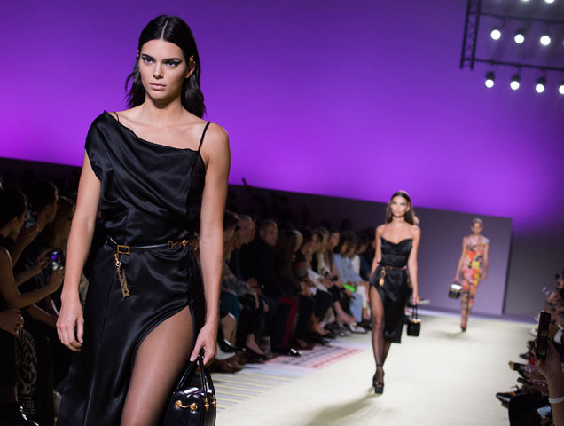 Kendall Jenner walks the Versace Spring 2019 runway