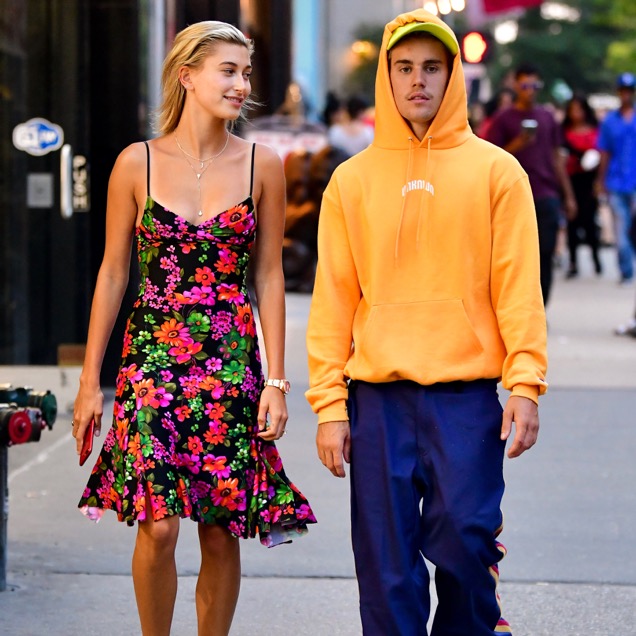 Hailey Baldwin and Justin Bieber in New York City.