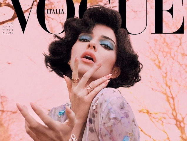 Vogue Italia February 2019 : Kendall Jenner by Mert Alas & Marcus Piggott