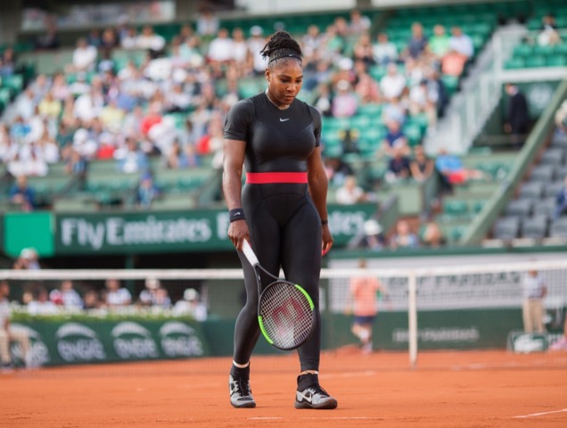Serena Williams at the 2018 French Open.