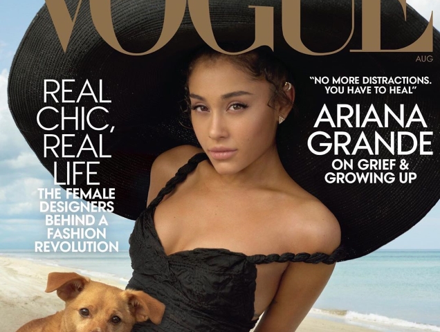 US Vogue August 2019 : Ariana Grande by Annie Leibovitz