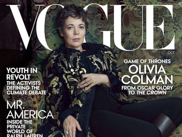 US Vogue October 2019 : Olivia Colman by Annie Leibovitz