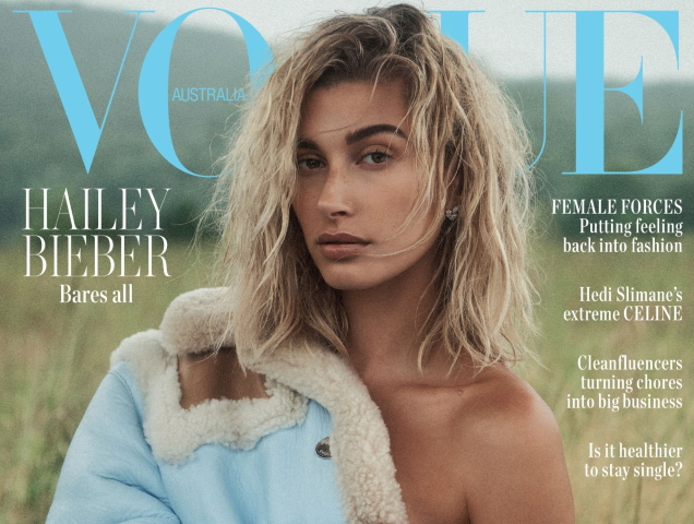 Vogue Australia October 2019 : Hailey Bieber by Lachlan Bailey