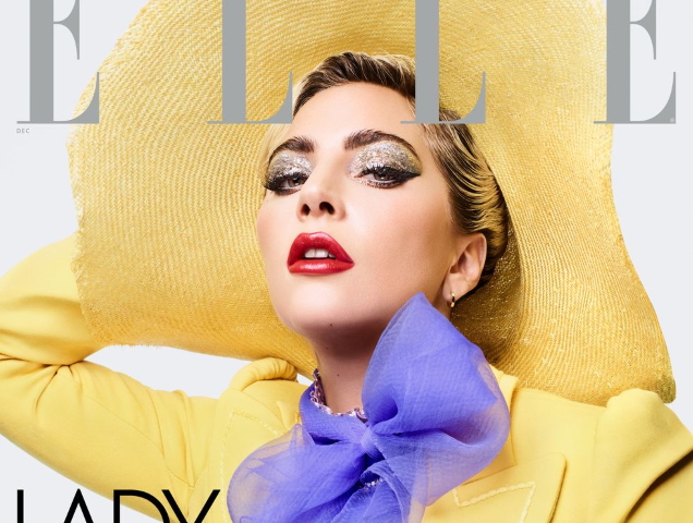 US Elle December 2019 : Lady Gaga by Sølve Sundsbø