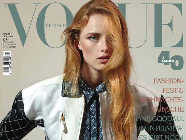 Vogue Germany December 2019 : Rianne van Rompaey by Collier Schorr