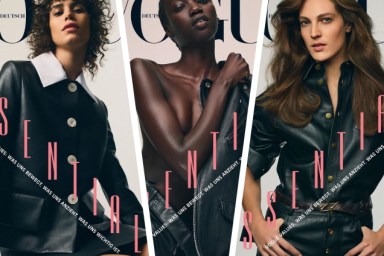 Vogue Germany February 2020 : Anok Yai, Mica Arganaraz & Othilia Simon by Gregory Harris