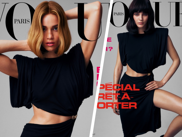 Vogue Paris March 2020 : Rebecca Leigh Longendyke & Vittoria Ceretti by Mikael Jansson
