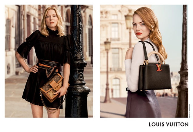 Emma Stone, Léa Seydoux, and Alicia Vikander for Louis Vuitton's New  Classics Ad Campaign - Tom + Lorenzo