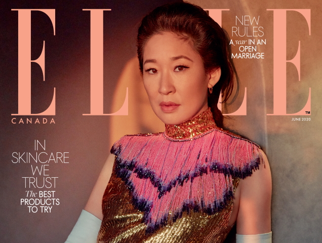 Elle Canada June 2020 : Sandra Oh by Greg Swales