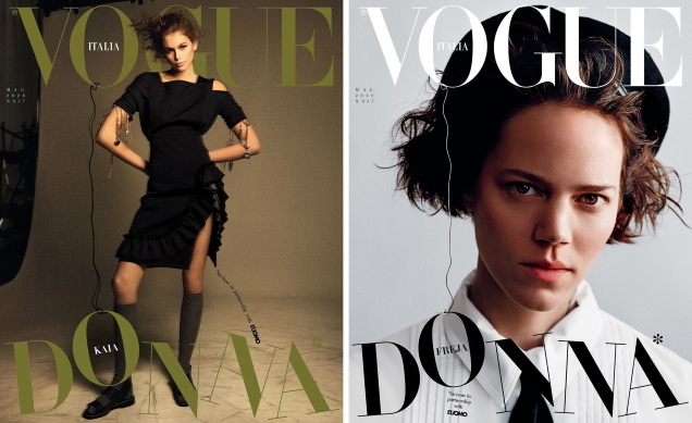 Vogue Italia May 2020 Kaia Gerber Freja Beha Erichsen Grimes Anja