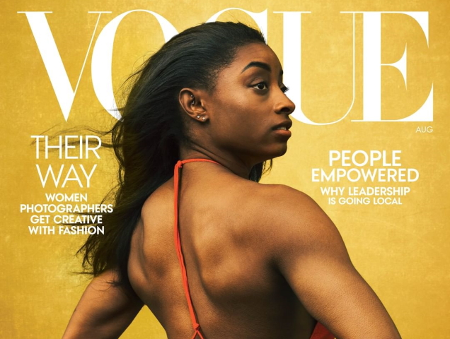 US Vogue August 2020 : Simone Biles by Annie Leibovitz
