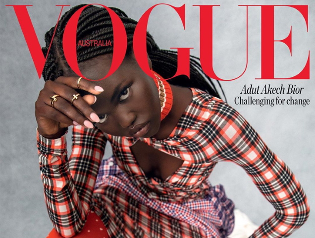 Vogue Australia August 2020 : Adut Akech by Christine Centenera