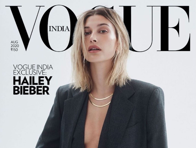 Vogue India August 2020 : Hailey Bieber by Zoey Grossman