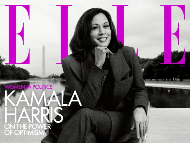 US Elle November 2020 : Kamala Harris by Inez van Lamsweerde & Vinoodh Matadin