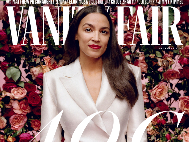 Vanity Fair December 2020 : Alexandria Ocasio-Cortez by Tyler Mitchell