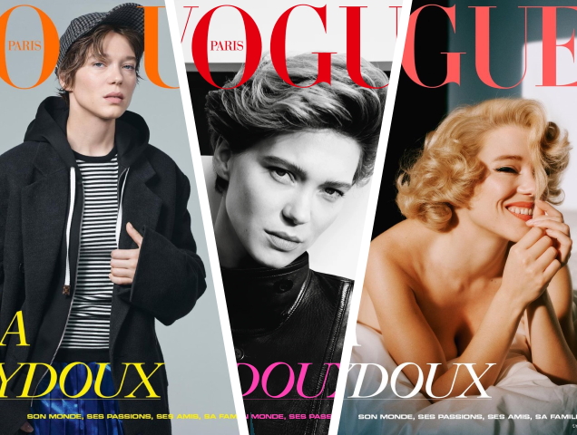 Lea Seydoux by Inez van Lamsweerde & Vinoodh Matadin for Vogue Paris  January 2021 - Fashion Editorials - Minimal. / Visual.