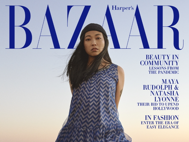 US Harper’s Bazaar February 2021 : Awkwafina by Ryan McGinley