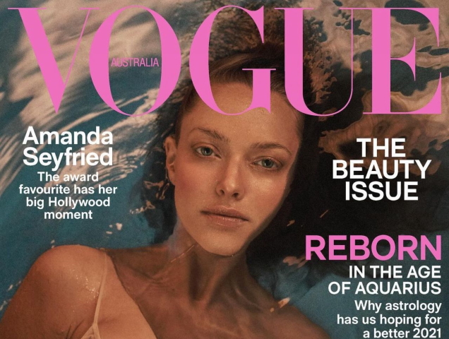 Vogue Australia February 2021 : Amanda Seyfried by Lachlan Bailey