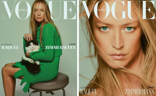 Vogue Korea April 2021 : Raquel Zimmermann by Chris Colls