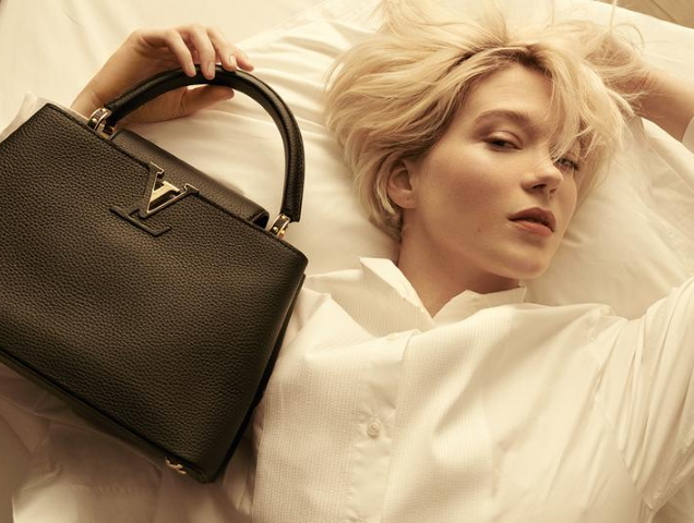 Louis Vuitton 'Capucines' Handbags 2021 : Léa Seydoux by Steven Meisel