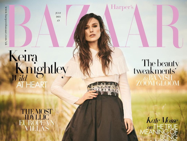 UK Harper’s Bazaar July 2021 : Keira Knightley by Boo George