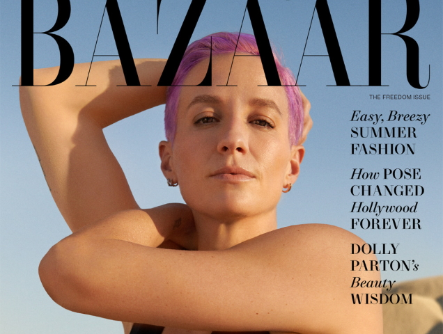 Megan Rapinoe US Harper's Bazaar June July 2021 - theFashionSpot
