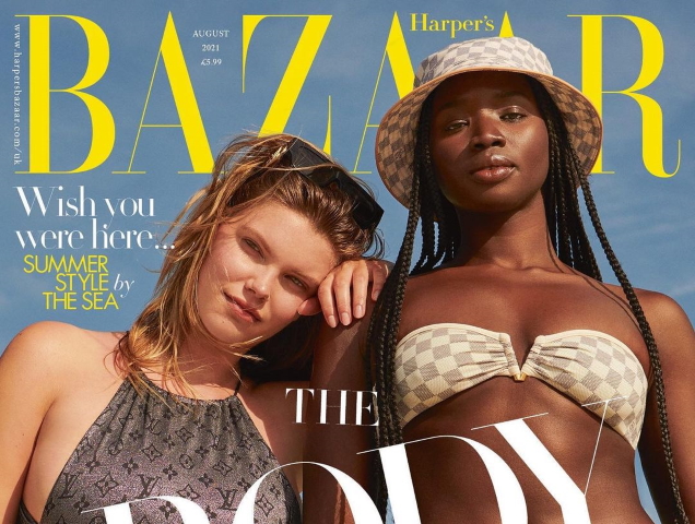 UK Harper’s Bazaar August 2021 : Molly Constable & Seynabou Cissé by Pamela Hanson