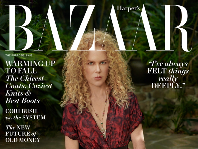 US Harper's Bazaar October 2021 : Nicole Kidman by Collier Schorr