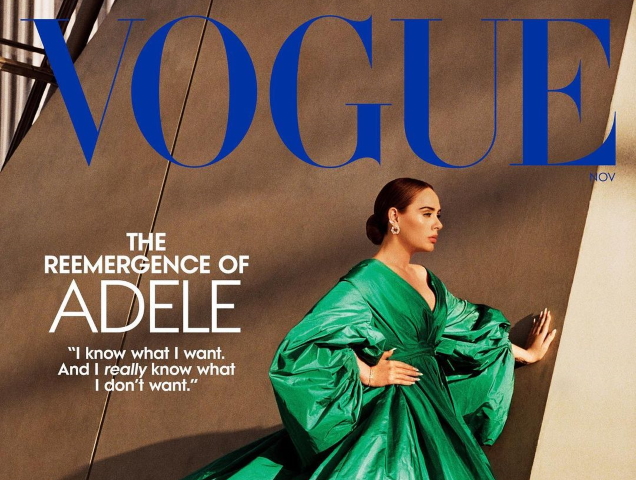 Adele US Vogue November 2021 - theFashionSpot