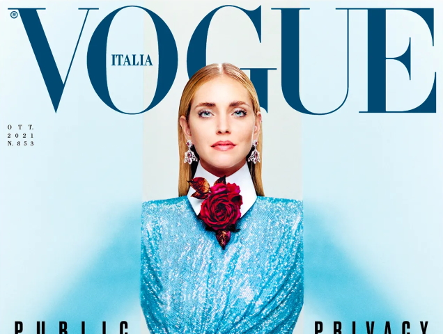 Vogue Italia October 2021 : Chiara Ferragni by Scandebergs