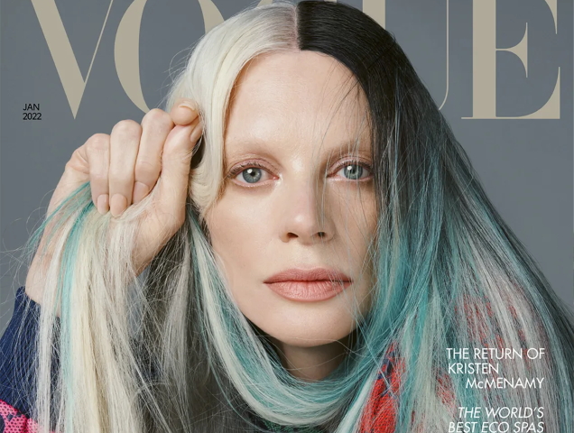 UK Vogue January 2022 : Kristen McMenamy by Steven Meisel