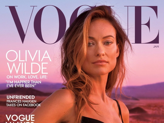 US Vogue January 2022 : Olivia Wilde by Annie Leibovitz