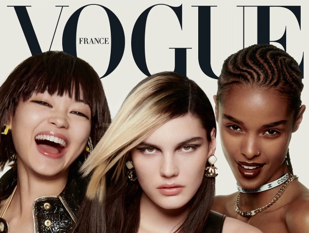 Vogue France February 2022 : Mika Schneider, Lola Nicon & Malika Louback by Charlotte Wales