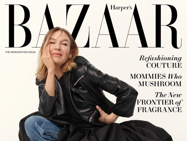 US Harper’s Bazaar April 2022 : Renée Zellweger by Mel Bles
