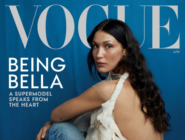 US Vogue April 2022 : Bella Hadid by Ethan James Green